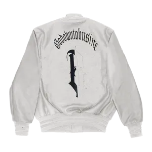 White R Varsity Jacket