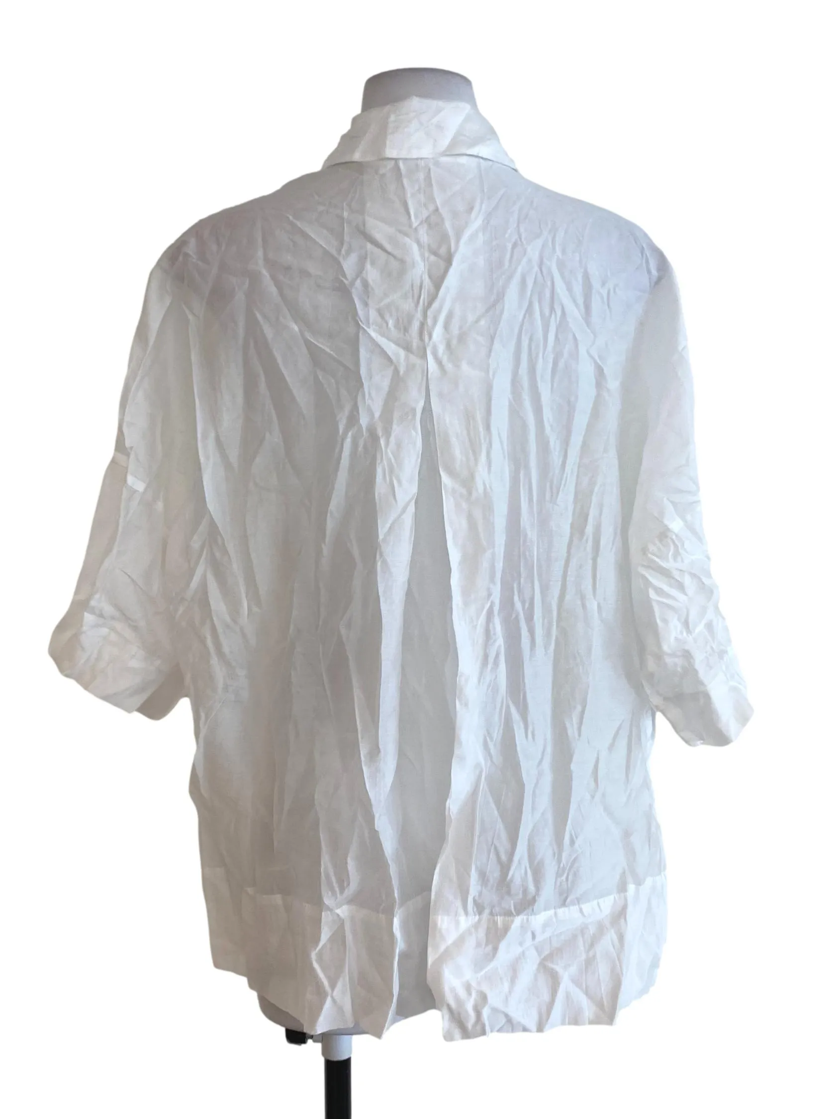White Translucent Blouse LB