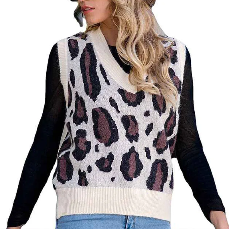Women V Neck Casual Oversized Pullover Sleeveless Sweater Knit Tank Top Tunic Top K361