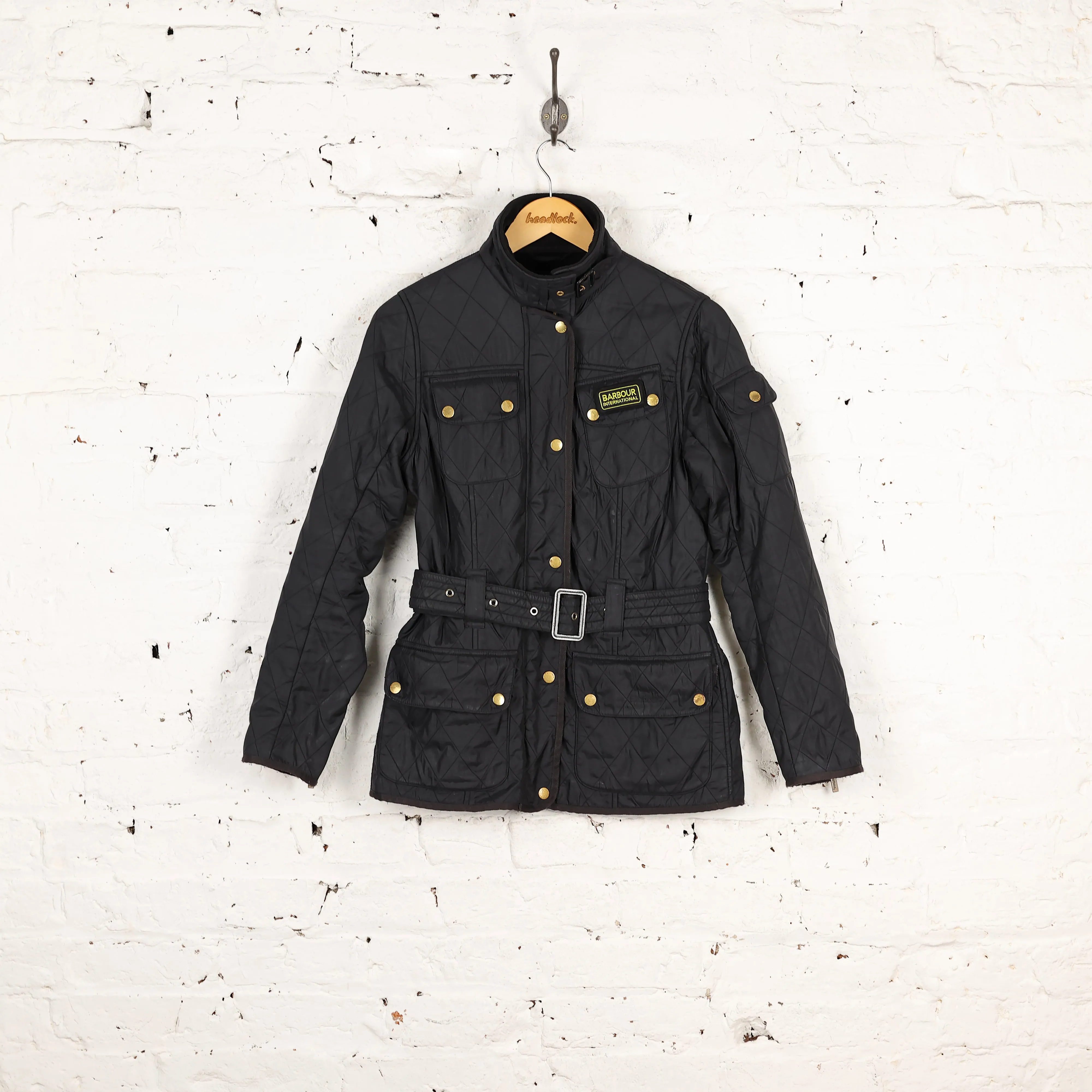 Women's Barbour International Quilted Jacket - Blue - Women's M