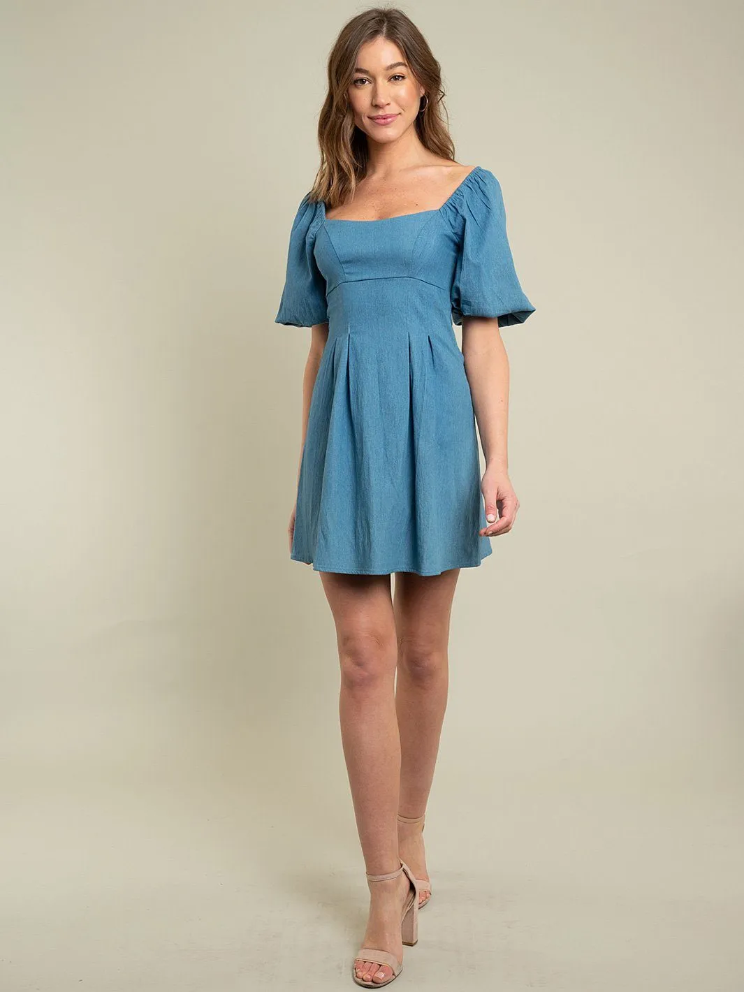 WOMEN'S MINI DENIM DRESS