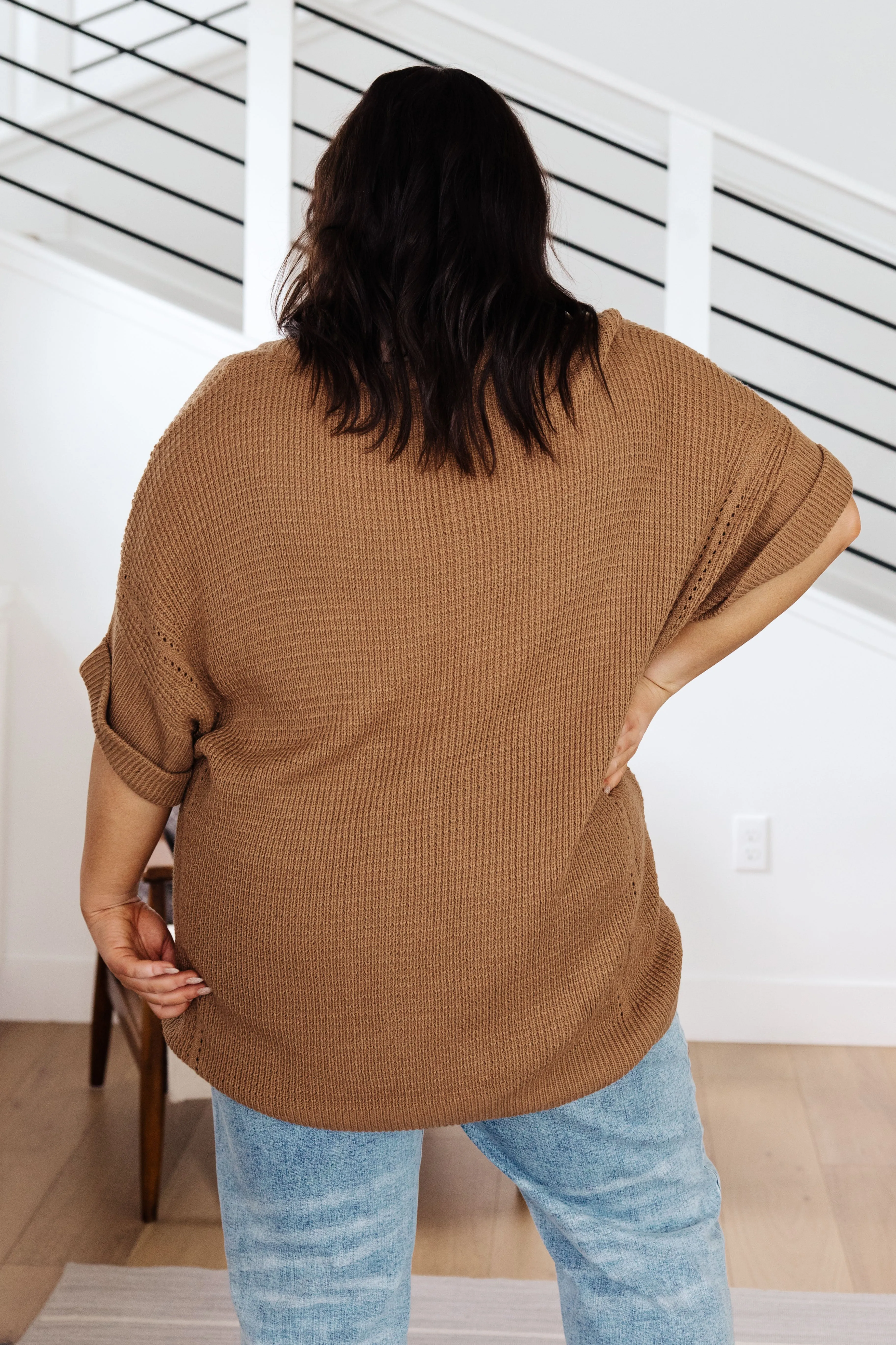 Wonder Why V-Neck Short-Sleeved Sweater