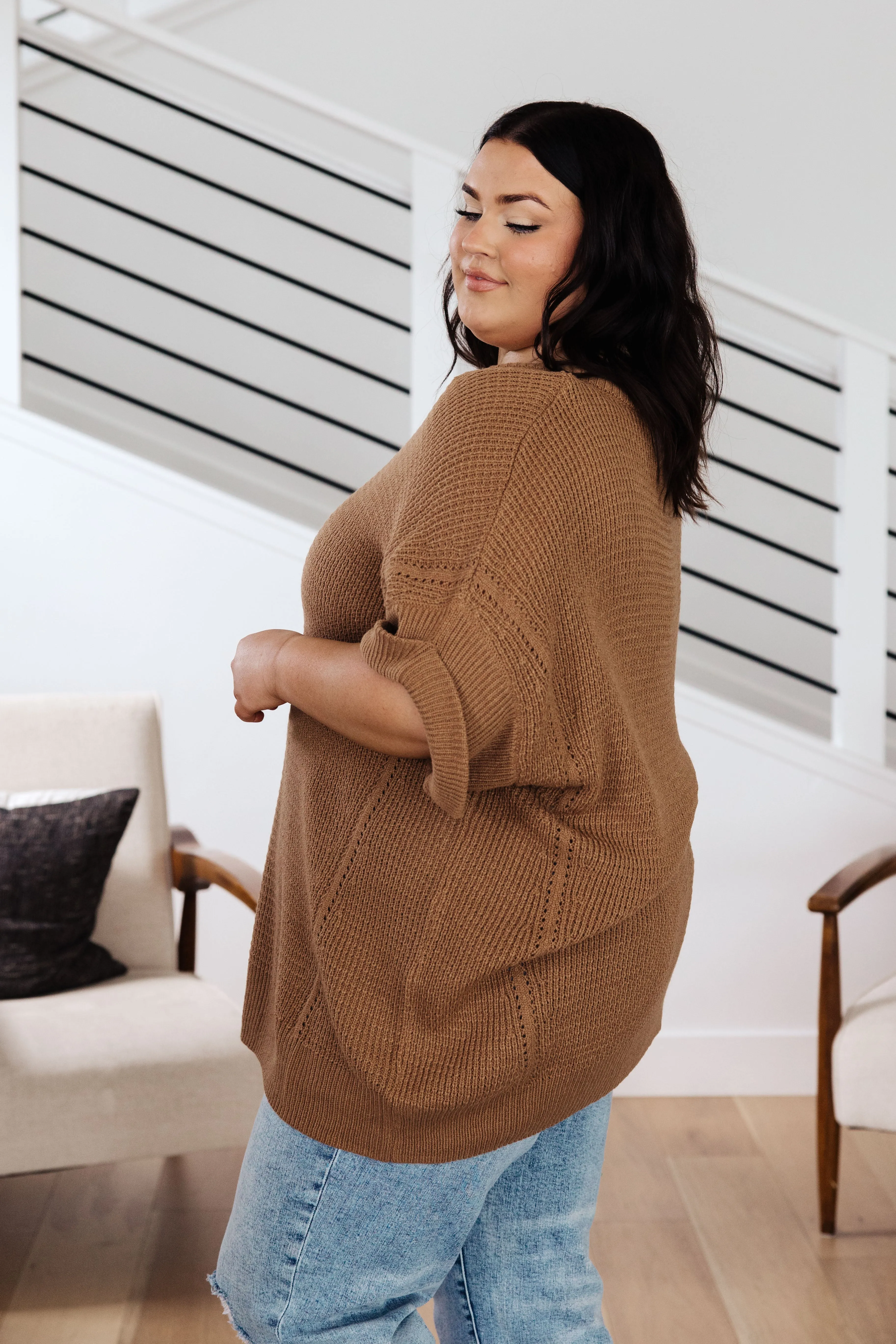 Wonder Why V-Neck Short-Sleeved Sweater