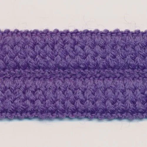 Wool Knit Binder Tape #21 Purple