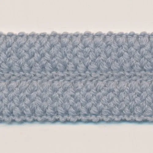 Wool Knit Binder Tape #27 Blue Gray