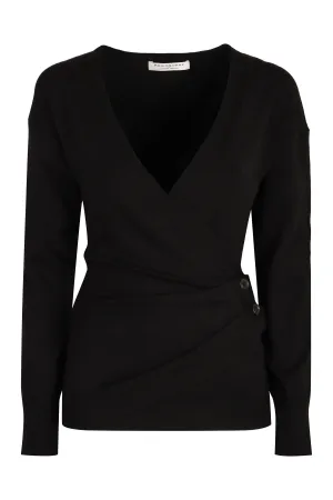 Wool V-neck sweater