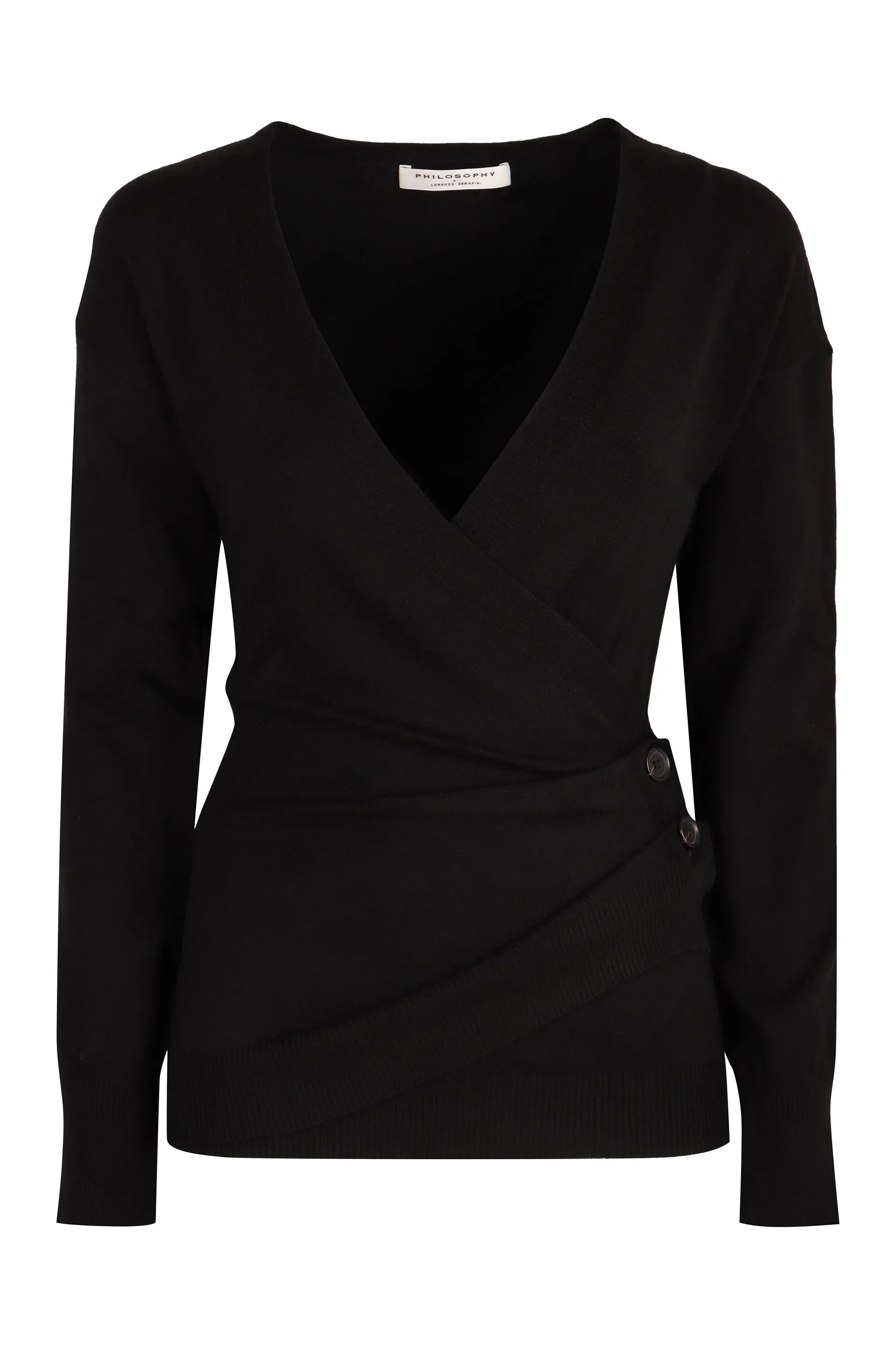 Wool V-neck sweater