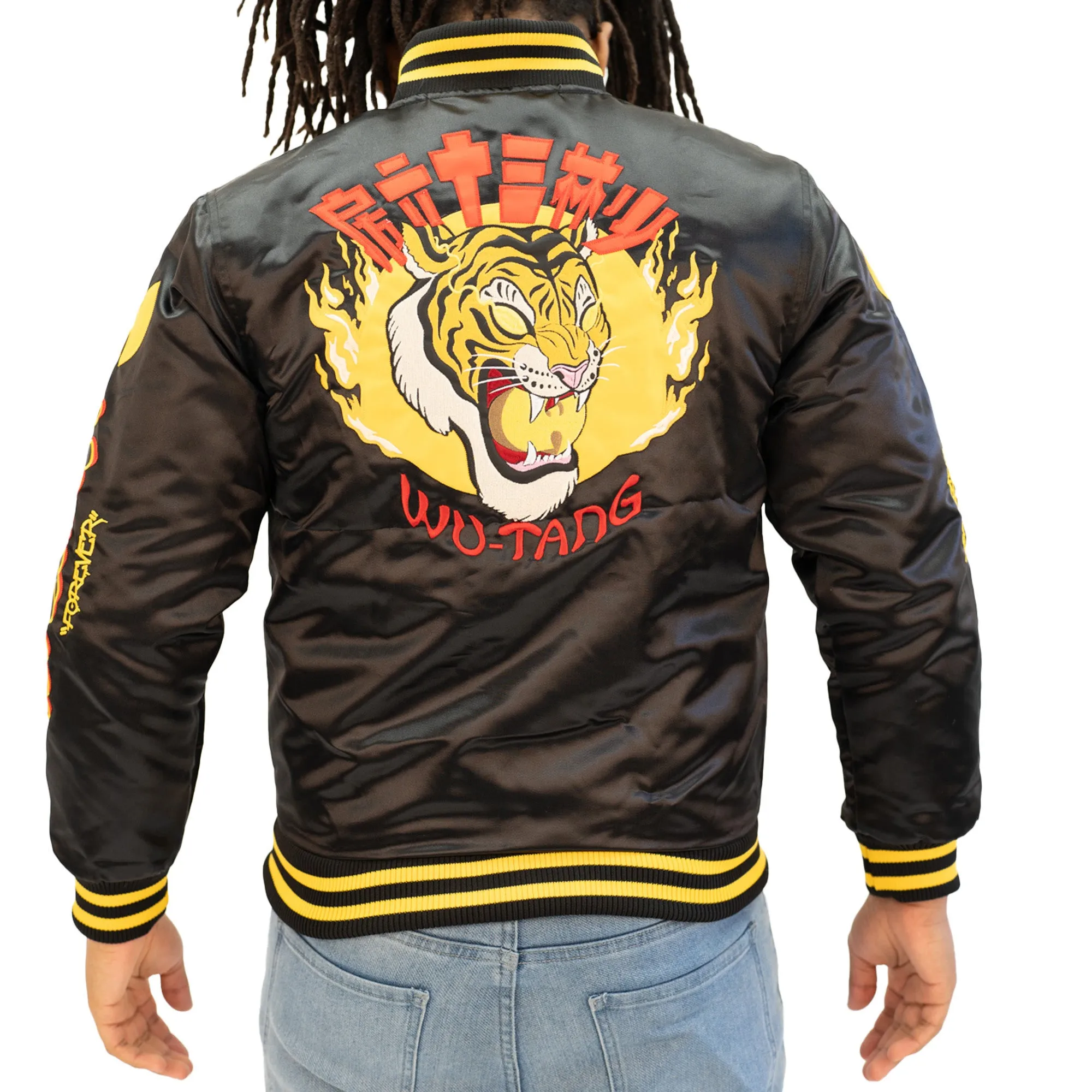 WU TANG FOREVER SATIN JACKET (BLACK)