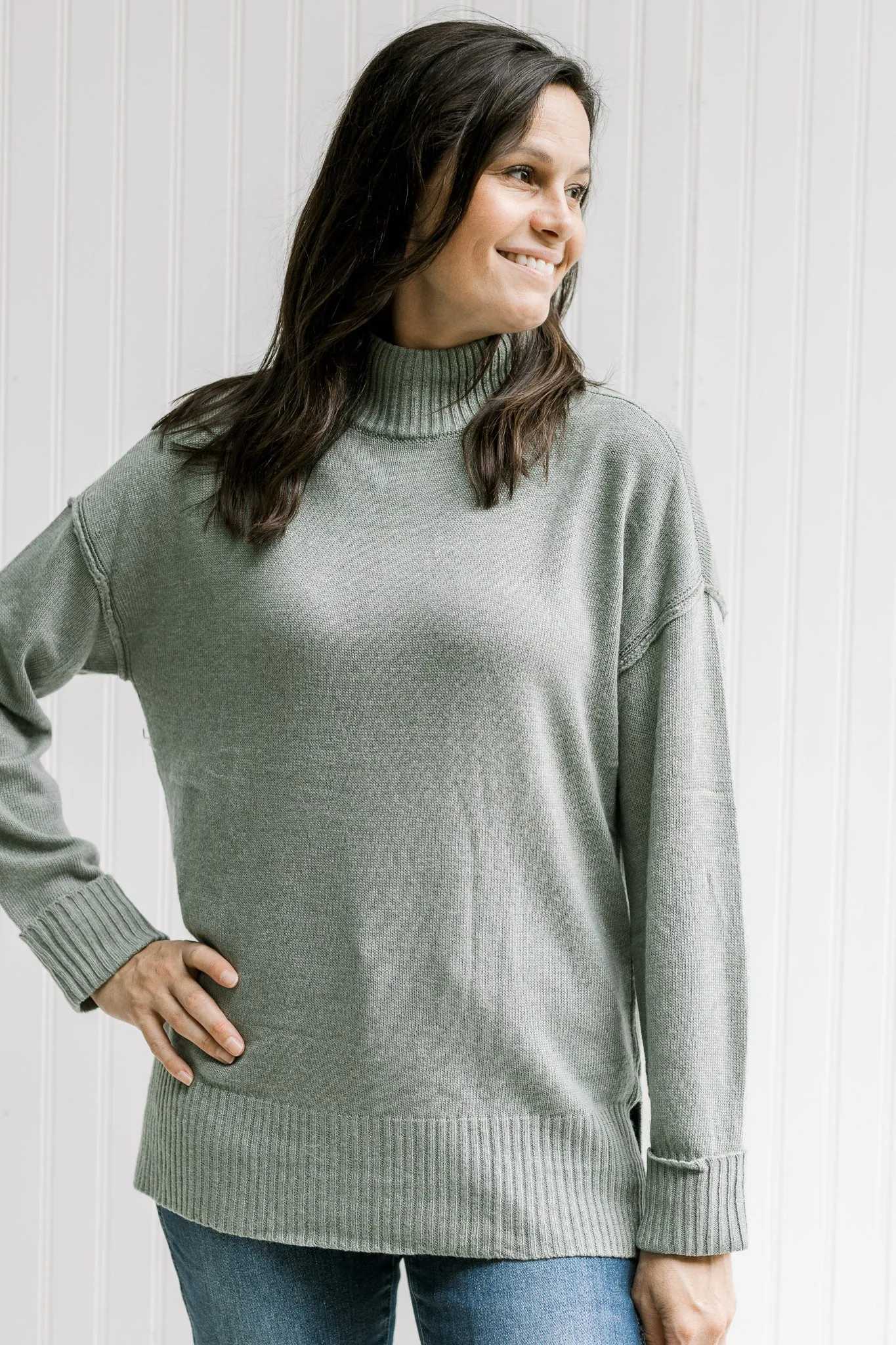 X Olivia High Neck Sweater
