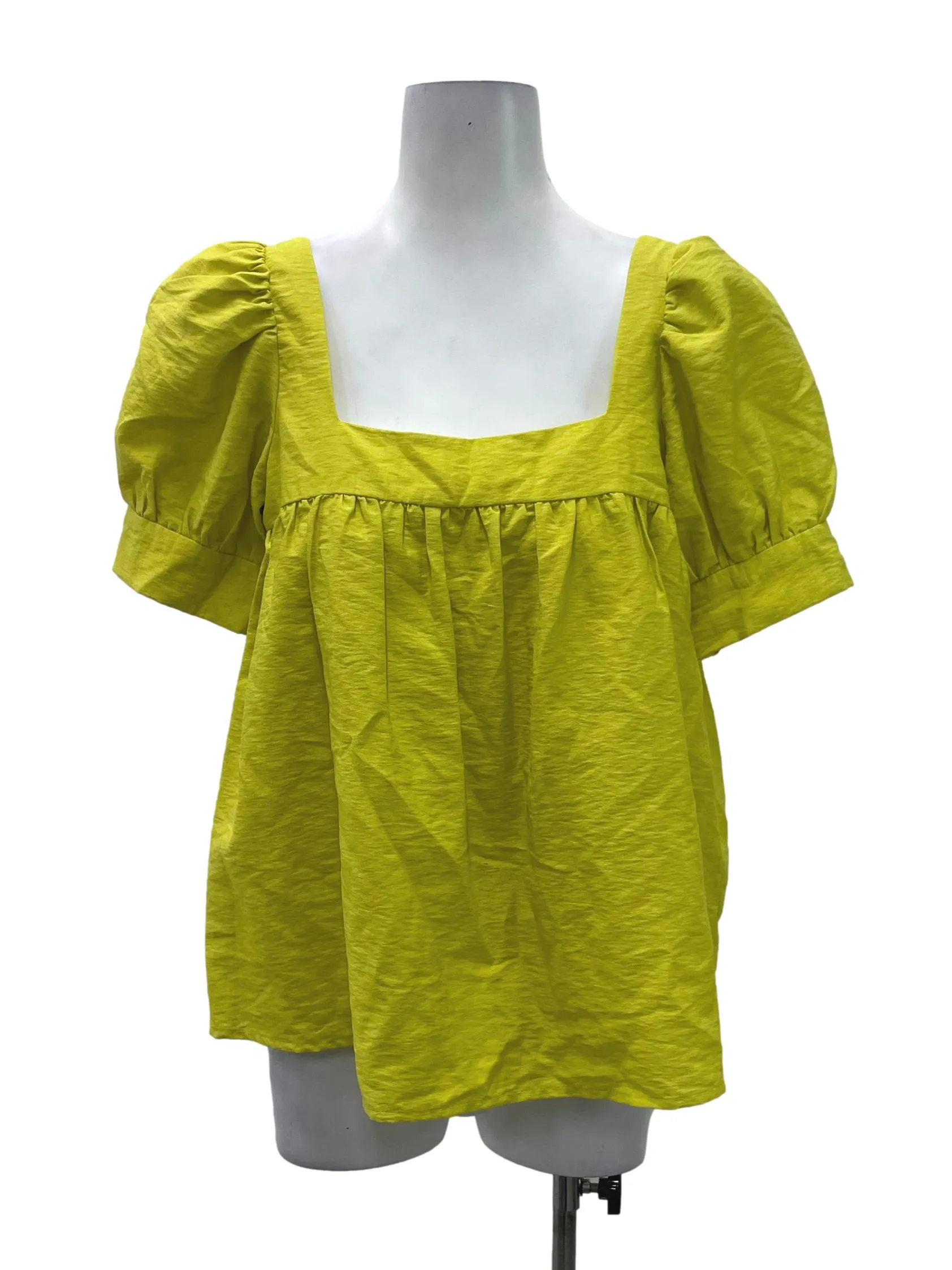 Yellow Puff Sleeve Top LB