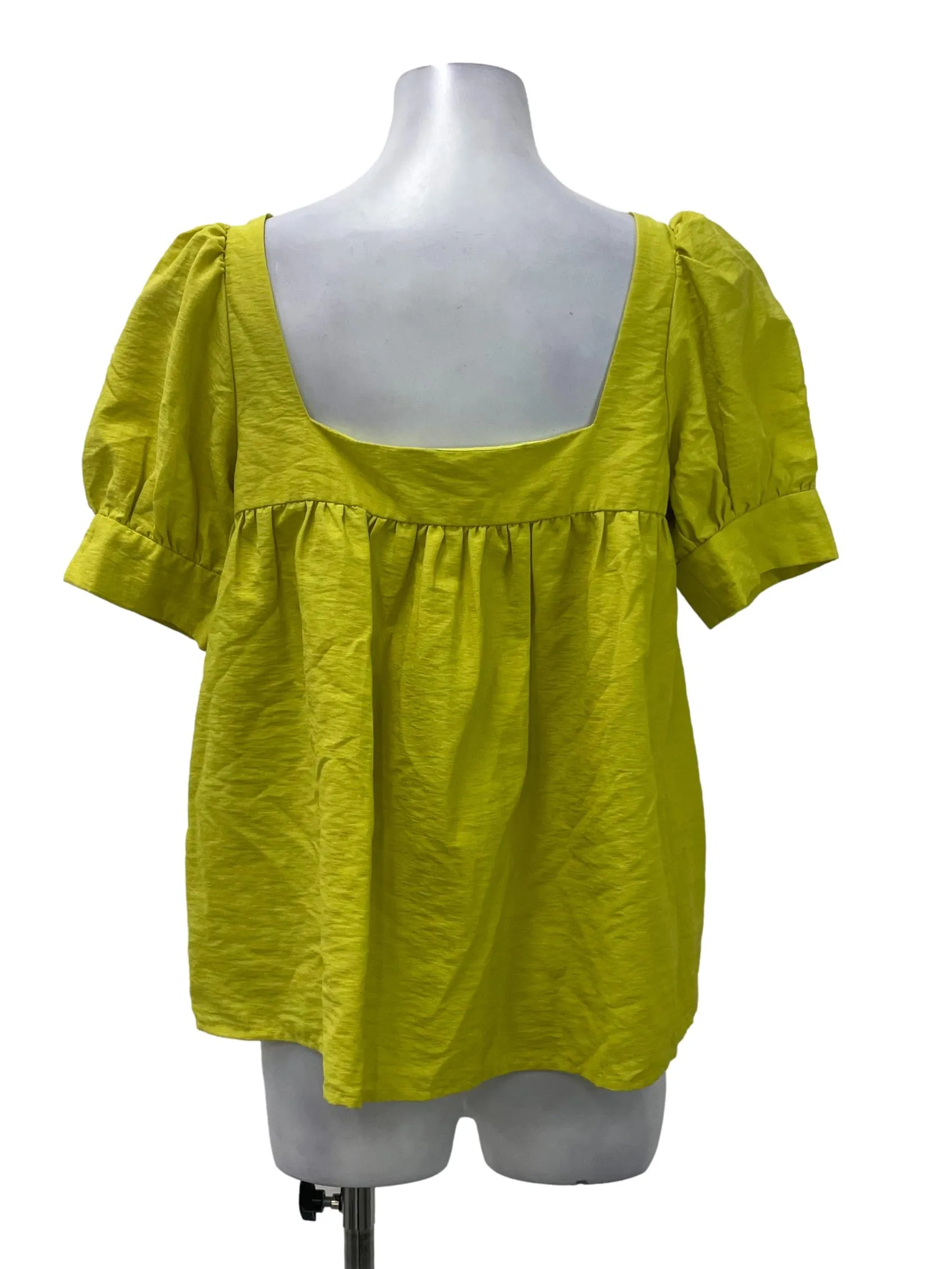 Yellow Puff Sleeve Top LB